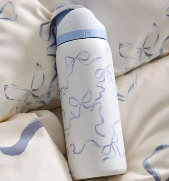 Design Cat Owala Cups Vacuum Flasks Thermoses Water Bottles Drinkware Thermo Stainless Steel Tumbler Thermal Original Cold Coffee Mugs 24Oz 0206