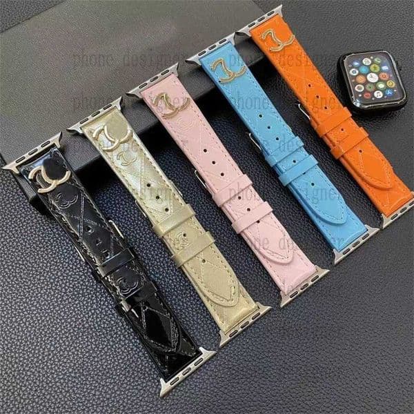 Designer Apple Watch Band Small Incense for apple watch 1 2 3 4 5 6 7 8 9 SE Ultra Bands 38MM 40MM 41MM 42MM 45mm 44mm 49mm Luxury Brand C Leather Fabrics RDP1