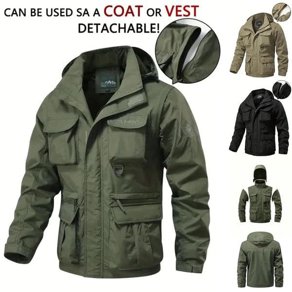 2025 Spring Autumn Men Tactical Jacket US Army M65 Military Field Trench Coats Hoodie Casaco Masculino Windbreaker 250207