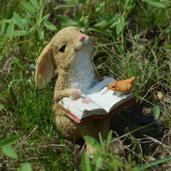 Everyday Collection Easter Decorations for Home Cute Rabbit Figurines Miniature Tabletop Ornaments Fairy Garden Thanksgiving 250206