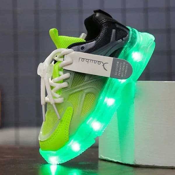 2026 New cologne USB Charge Kids Sneakers Light Up Casual Running Boys perfume Girls Walking Sports LED Flashing Breathable Luminous Shoes W