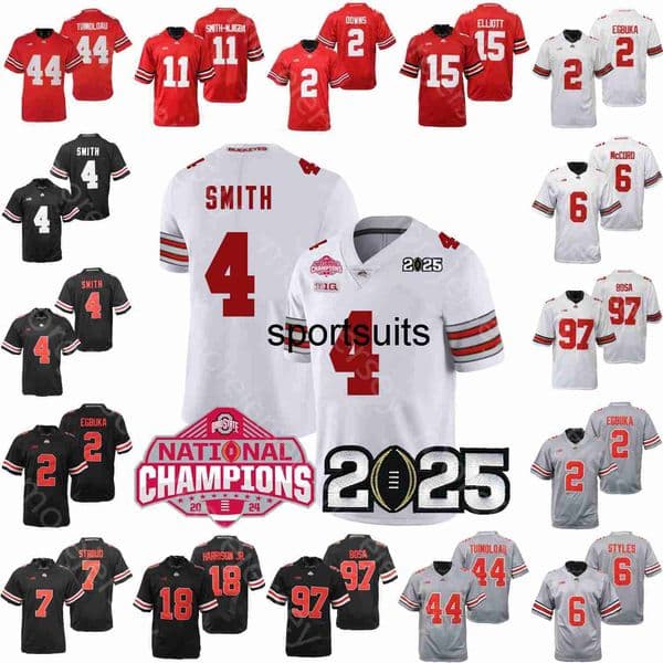 2025 2024 Playoff NCAA Football Jersey College Marvin Harrison Jr. Egbuka J.T. Tuimoloau George Stroud Bosa Caleb Downs Quinshon Judkins Howard Henderson S-3XL