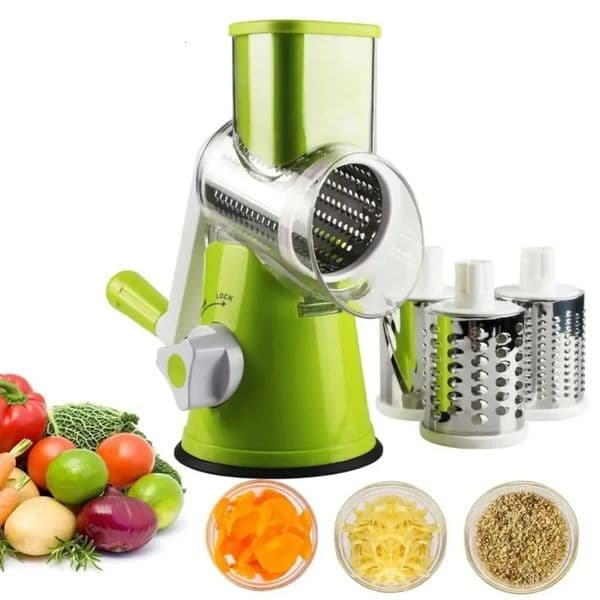 Manual Rotary Vegetable Slicer Fruit Cutter Round Mandoline Kitchen Vegetable Cheese Grater Chopper Manual Slicer PotatoShredder 250207