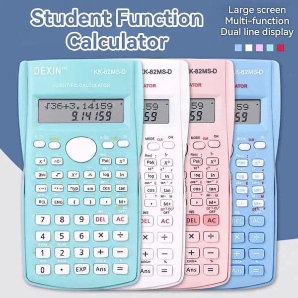 Multifunctional Scientific Calculator Student Simple Portable Big Screen Function Stationery School Office Supplies 250206