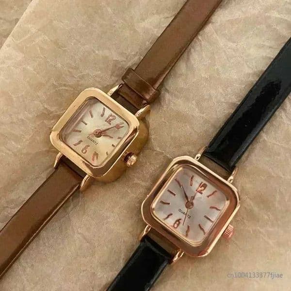 Hot Sales Women Watch Small Square Dial Thin Leather Strap Ladies Wristwatch Elegant Quartz Female Watches Casual reloj mujer Z250207