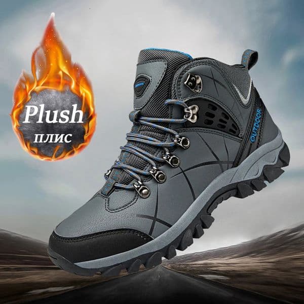 Hiking Shoes For Men Woman Waterproof PU Leather Man Sneakers Non-Slip Casual Outdoor Training Sport Climbing Trekking Shoe 250208