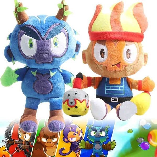 Obyn Greenfoot Plush Toy Gwendolin Plushie Bloons TD 6 ffed Dart Monkey Sping low Fans Collection Doll Kids Gift Y250208