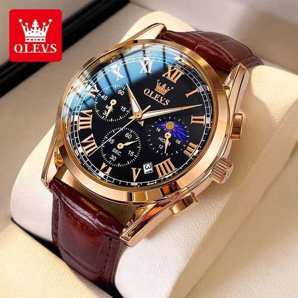 OLEVS 2871 Multifunctional Mens Watches Stainless steel Luminous Waterproof Luxury Men Wristwatch Business Watch Man Z250207