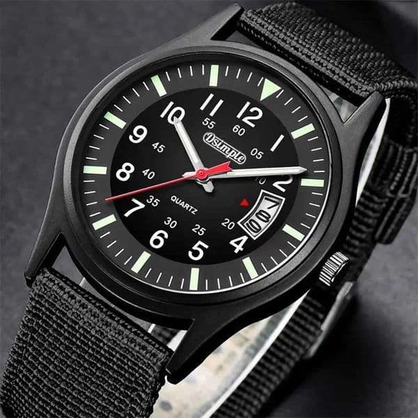 Reloj Hombre 2024 Fashion Mens Nylon Watches Luxury Men Army Quartz Watch Calendar Date Wristwatch Relogio Masculino Z250207