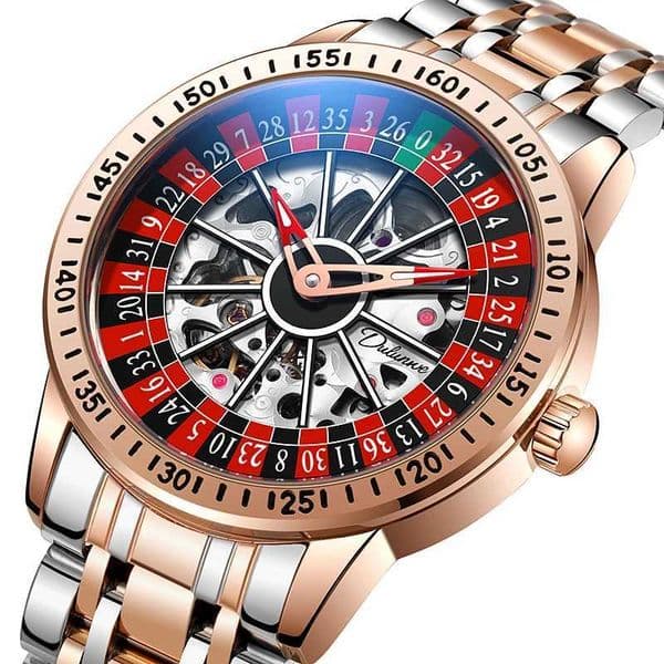 Gambling plate dial Luxury Brand Waterproof Mechanical Watches for Mens Fashion Automatic Skeleton Wristwatch Reloj Hombre Z250207