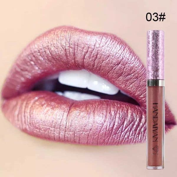 Handaiyan 6 Colors Shiny Lip Gloss Longlasting Glitter Red Nude Lipstick Liquid Waterproof Moisturize Crystal Lipgloss MakeupXJ250208