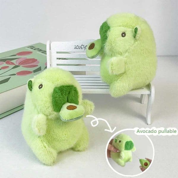 2pcs Cute capybara plush pendant kaii animal doll creative car keychain school bag pendant childrens toys couple giftsXJ250115