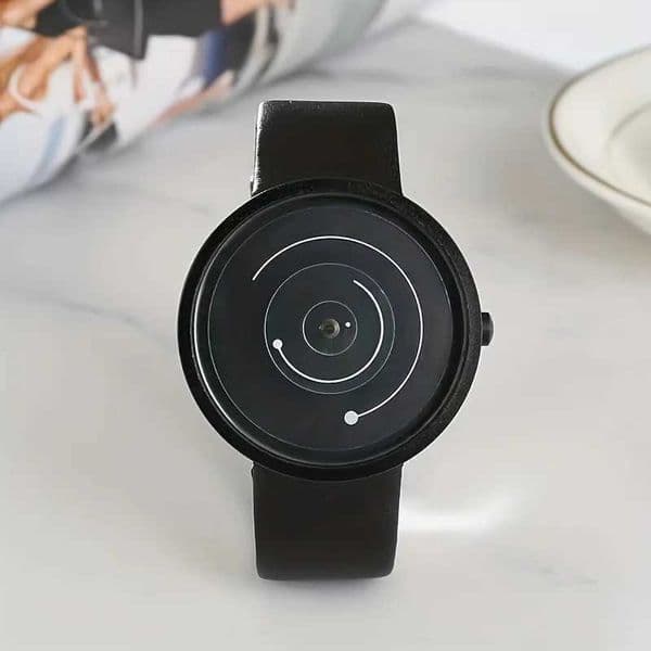 1pcNew Concept Pointless Wormhole Academy Style Couple Student Versatile Watch Black Technology Trend Personality Z250207