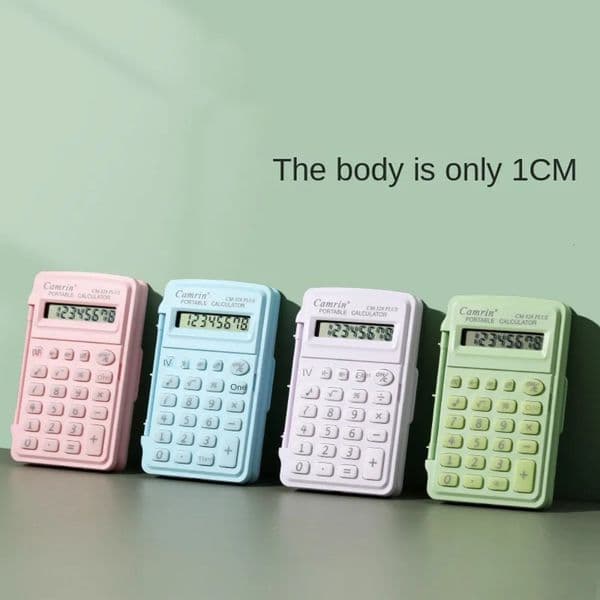 Fashionable 8 Digits Mini Flip Calculator Lightweight Smart Stay Mini Scientific Calculator Portable Small Do Office Work 250206