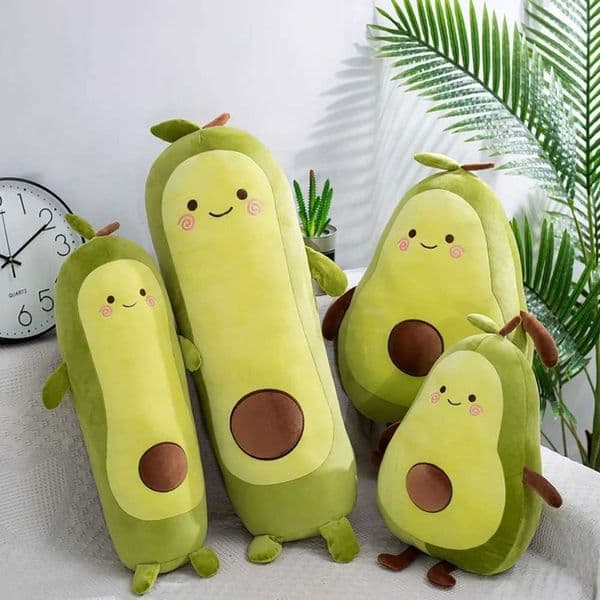 ffed Fruit Green nt Avocado Plush Toy Soft Doll Big Sping low Birthday Cute Gift for Girl Ro Decor Y250208 XJ260303