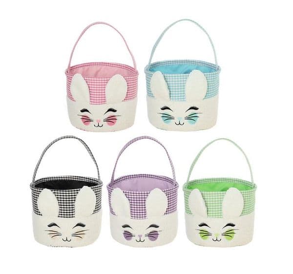 Fast UPS Easter Gift Bag With Rabbit Tail Decoration Canvas Storage Bunny Basket Egg Ear Bucket Creative Z 2.7-4