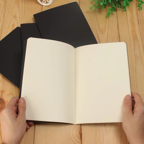 A5 Notebook 76 Pages Blank White Paper Daily Writing Planner Journal Notepad Drawing Painting Sketchbook 250208a