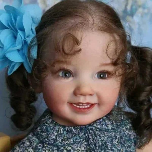 doll reborn Labubu Outfit 28Inch Reborn Kit Cammi Baby Toddler Smile Face Doll Parts Soft Touch Fresh Color With Body Girl Doll