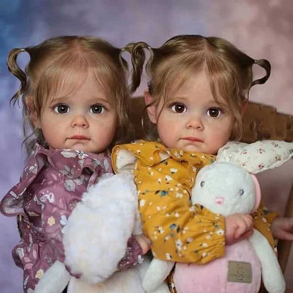 Labubu doll reborn Outfit 60Cm Newborn Handmade 3D Skin High Quality Reborn Toddler Maggie Detailed Lifelike Hand-Rooted Hair Collectible Art Doll Girl Doll
