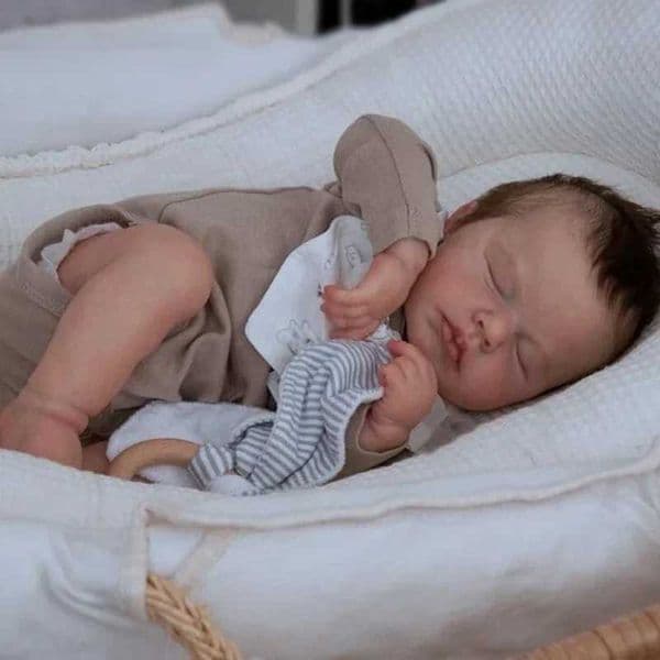Labubu Outfit 19Inch Full Body Silicone Vinyl Reborn Boy Loulou doll reborn Newborn Baby Size Doll 3D Skin Visible Veins Quality Collection Art Dolls Girl Dol