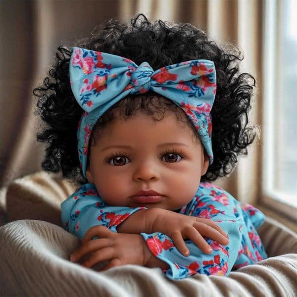 2025 New Lifelike Reborn Black Girl -18 Inch Real Newborn Baby Doll With Clothing Toys Suitable For Children Aged 3 And Above X250210 Design