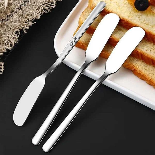 1pcs Stainless Steel Multipurpose Butter Knife Cheese Dessert Jam Knifes Cream Bread Cutter Kitchen Tools Knives Butter SpreadXJ250210