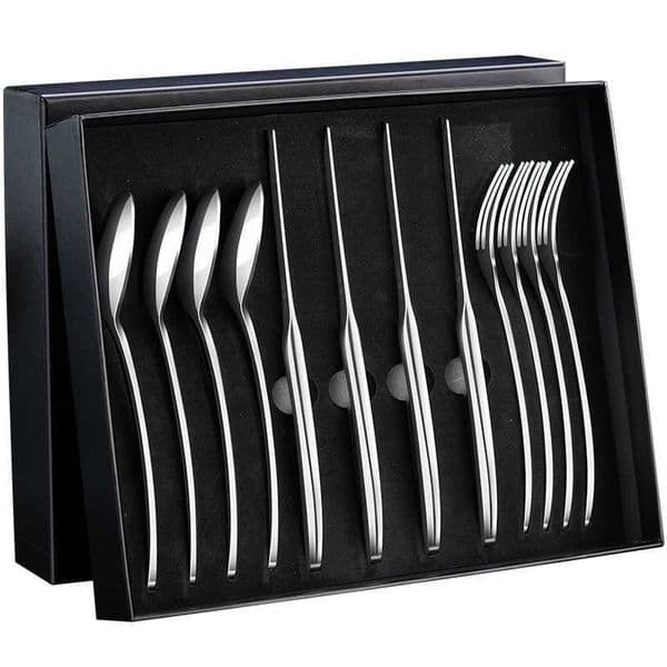 LFGB 316 stainless steel steak tableware 4-piece knife spoon and fork set for home gifts classic tablet computer X250210
