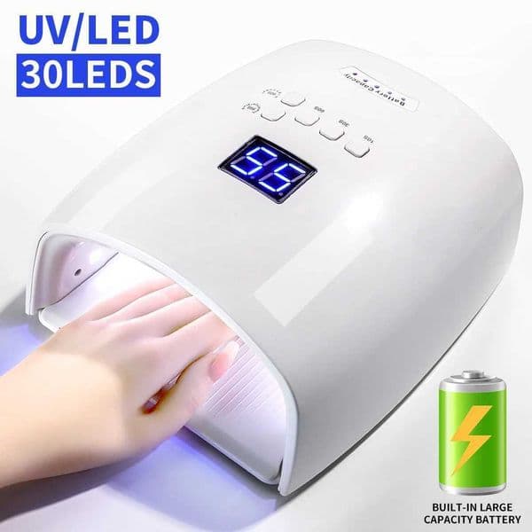 Nail Lamp Professional UV Dryer nail stuff 4-Speed Timer Polish Gel Fast Drying 30Led Dual Light Source Curing Supply