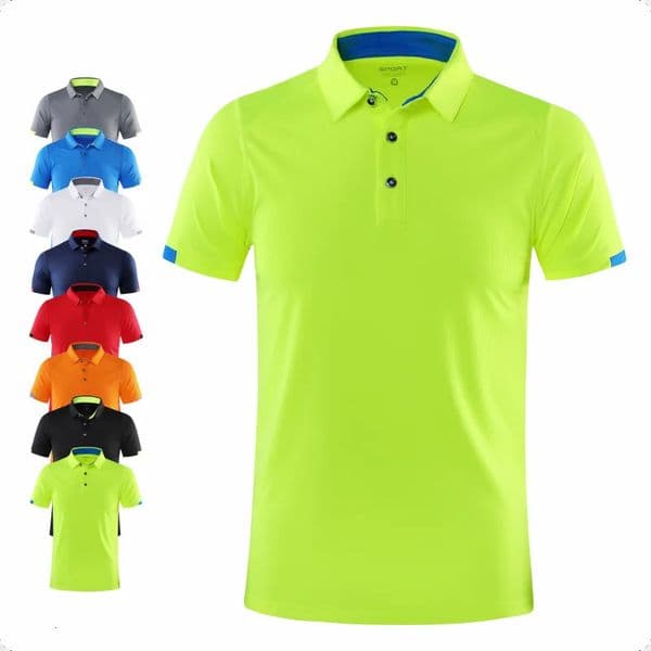 Casual Sports Quickdrying Lapel Shortsleeved POLO Shirt Cycling Suit Fitness For Men 250121