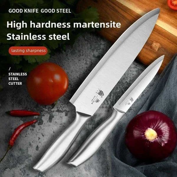 PLYS-All steel chef knife stainless steel fruit knife/chef knife for kitchen use sharp and high hardness not easy to corrodeXJ250210