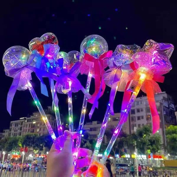 50PCS Fairy Wand Wave Balls Magic Wand Shiny Balls Favors Party Supplies Gifts Childrens Light Up ToysChristmas gift W250210