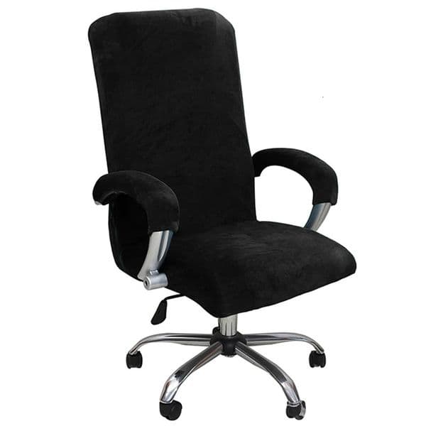 1Set Velvet Elastic Chair Cover Thickened Internet Cafe Cinema Armchair Case Office Staff Computer Swivel Seat Cover Removable 250210