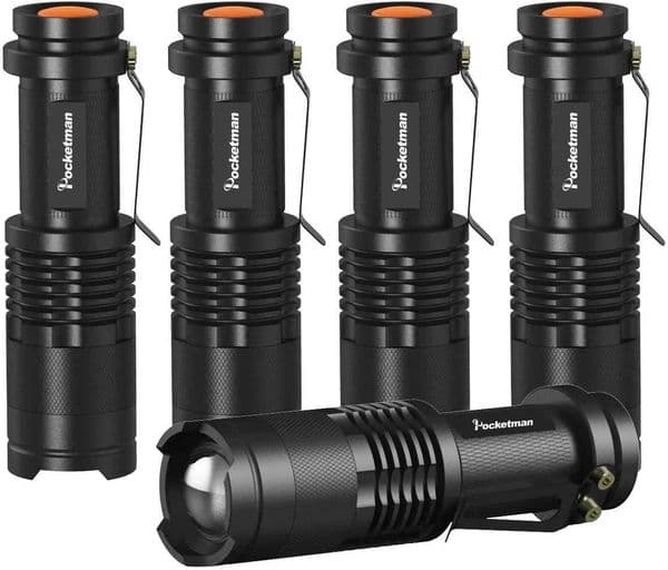 Penlight Lights Lantern Ultra Bright Flashlight Torch Waterproof Led Bulbs Adjustable Focus Hunting Cycling Climbing Z250211