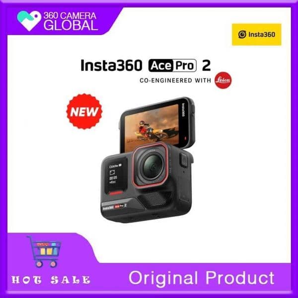 Insta360 Ace Pro 2 - 8K waterproof action camera designed in collaboration with Leica dual AI chips 1/1.3-inch sensor X250210
