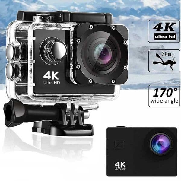 4K Action Camera 1080P/30FPS 2.0 170D Underwater Waterproof Video Recording Sports Cameras Outdoor Mini Cam Travel Photography X250210