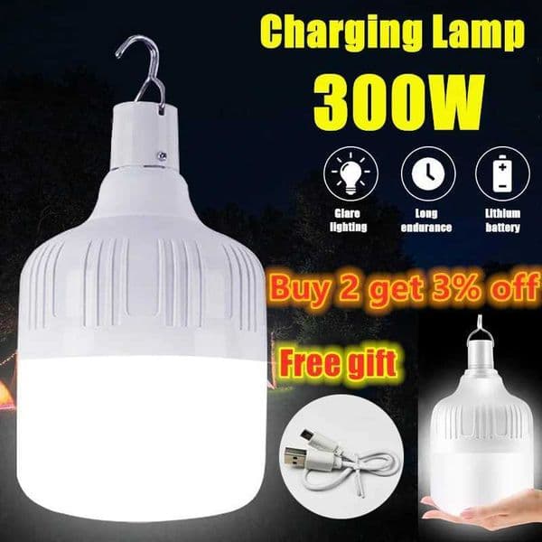 ZK40 portable emergency light USB charging LED light hook outdoor adjustable tent light barbecue camping light bulb X250211
