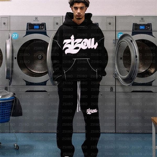 Punk Rock Y2k Hoodies men Letter Graphic Oversized Hoodie Sweatshirt Gothic Harajuku Hip Hop Loose Casual Tops Streetwear y250110