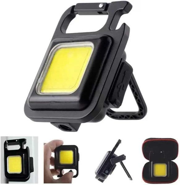 COB Lantern Mutifuction Portable Flashlight Pocket Work Light Outdorr Camping Fishing Climbing LED Light Bottle Opener Hook X250211