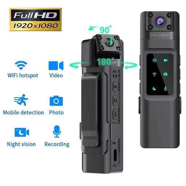Body Camera with 1080P HD Recording with Night Vision Wearable Police Cam for Home Outdoor Law Enforcement Security Guard X250210