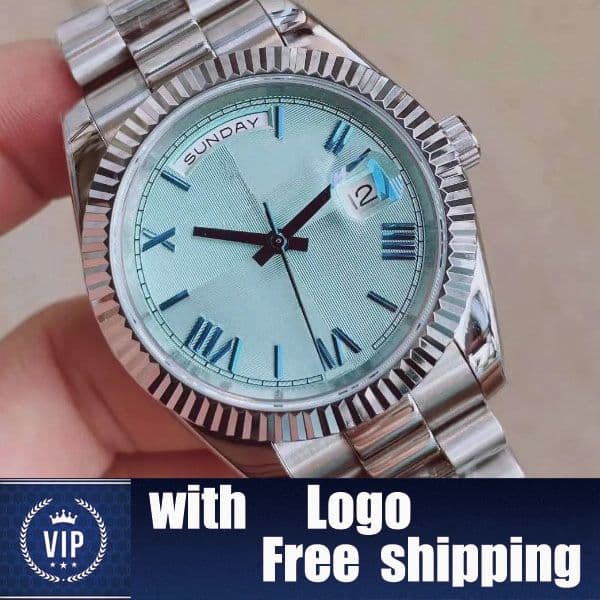 U1 ST9 41mm mens watch mechanical automatic sapphire glass Stainless Steel Strap blue Dial Folding Crown Buckle wristwatch