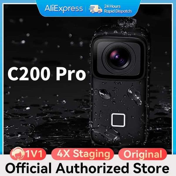 SJCAM C200 Pro 4K action camera with portable body 5M waterproof FHD 6-axis gym video body 5G WiFi night vision sports DV X250210
