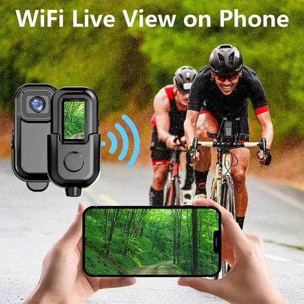 1080P Wifi Pocket Camera Portable Body Cam Sport DV Action Camera With Screen Video Recording Pocket Camera Back Clip X2502101