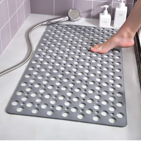 Bathroom Mat Anti-slip TPE Suction Grip Mat Non Slip Bathtub Strong Suction Anti-Mold Shower with Suction Cup Bathroom Product 250211