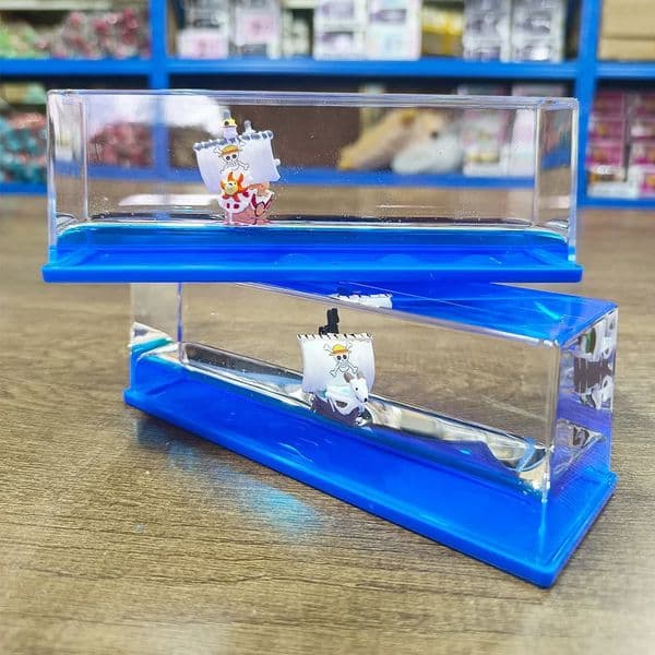 Unsinkable Boat One Going Piece Merry Pirate Ship Model Toy in Bottle Box Acrylic Liquid Drifting Cruise 250211