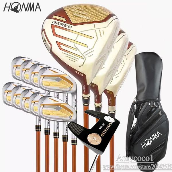 2025 Golf Clubs 4 Star HONMA S-09 Complete Set of Clubs BERES Golf Driver Fairway Wood Putter Bag graphite Shaft and Headcover