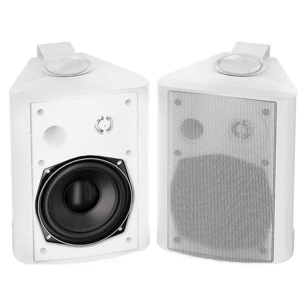 Herdio Indoor Outdoor Speakers Wired Waterproof 300 Watt 5.25 Inch Wall Mount Speakers For Covered Porch All Weather Resistance Z250213