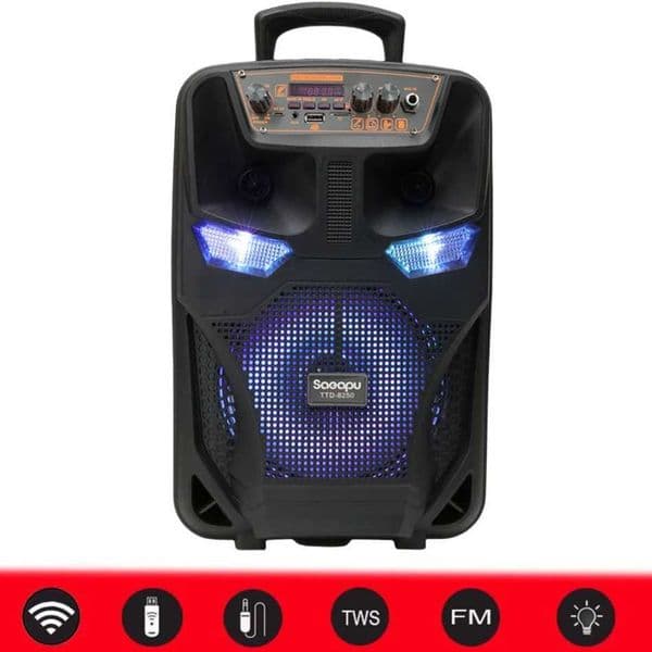 Large Wireless Speaker Stereo Sound Portable Speaker Support FM Radio Subwoofer Outdoor Speaker for Home Party Travel Z250213