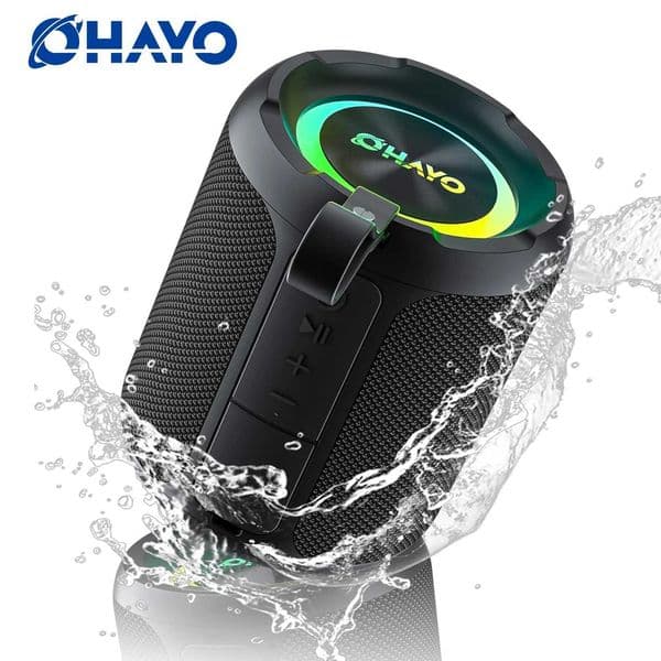 Ohayo X3 Portable Speaker BT5.3 Wireless Speaker 40W Bass Diaphragms with Multi RGB Light IPX7 WaterproofTF AUX Z250213