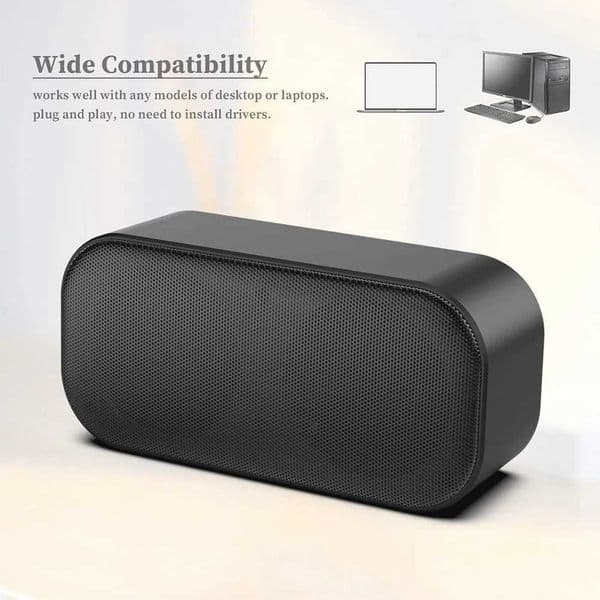 Portable USB Computer Speaker Pc Speaker All-In-One Mini Sound Bar Stereo Sound for TV/Laptop/Computer Plug and Play Z250213