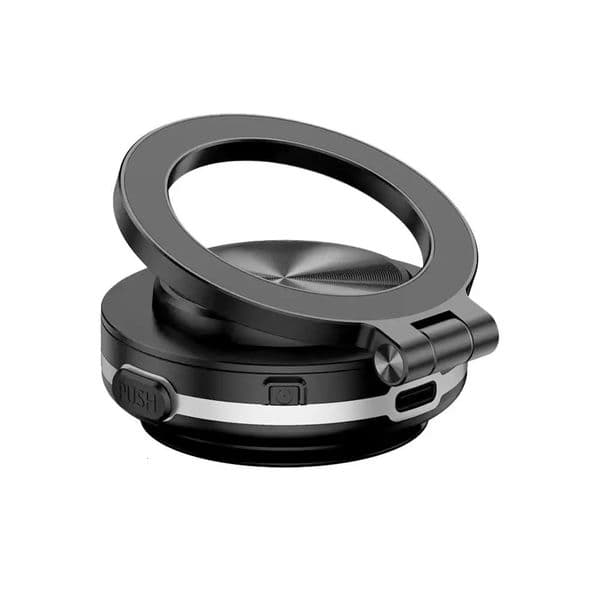 Vacuum Magnetic Suction Cup Folding Swivel Stand 360° Rotation For Magsafe Electric Vacuum Swivel Stand Electric Phone Holder 250221
